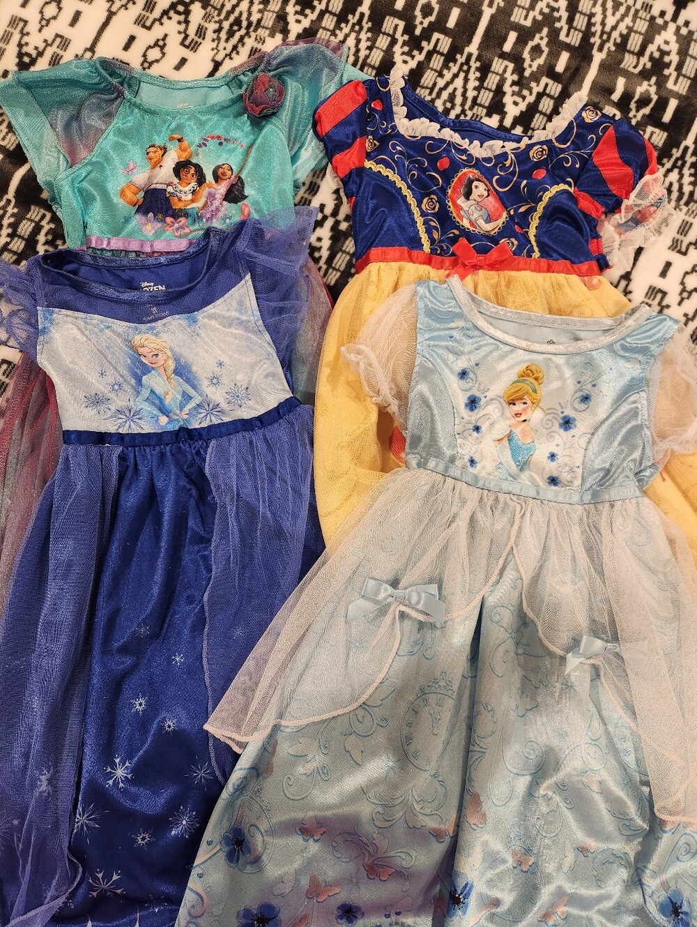 Disney Princess Pajama Nightown Dress Bundle, Size 3T